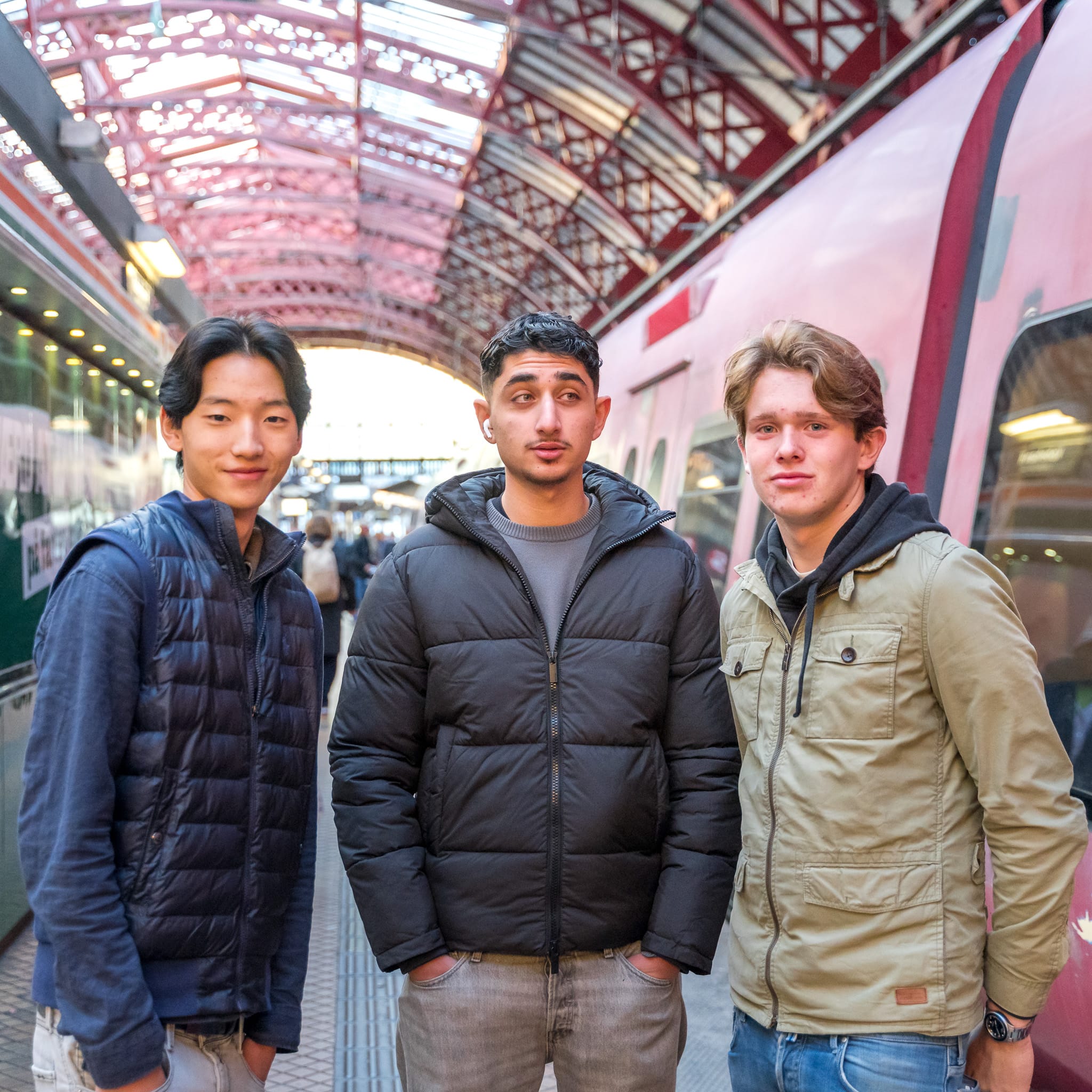 Elever på studieresa i Europa