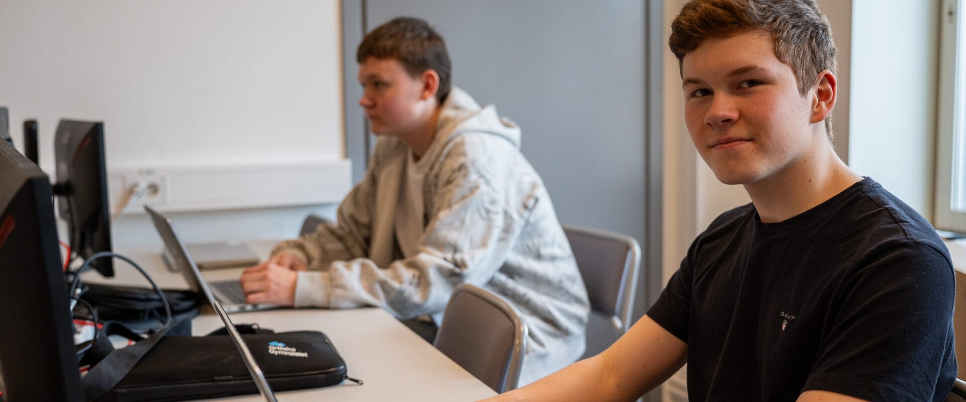 Elever på öppet hus