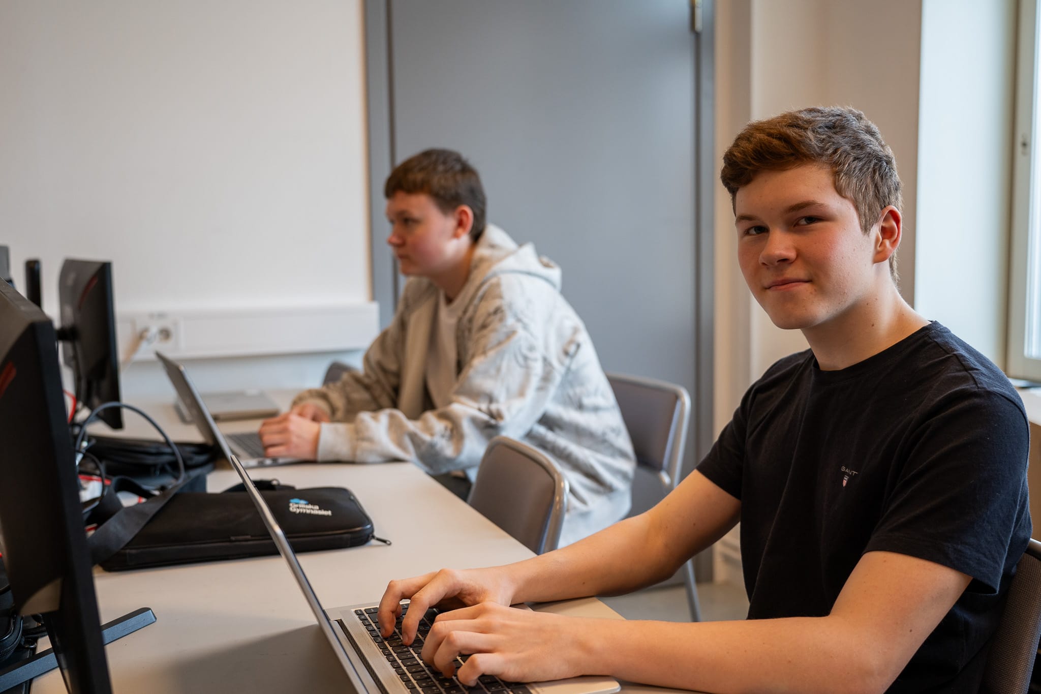 Elever på öppet hus