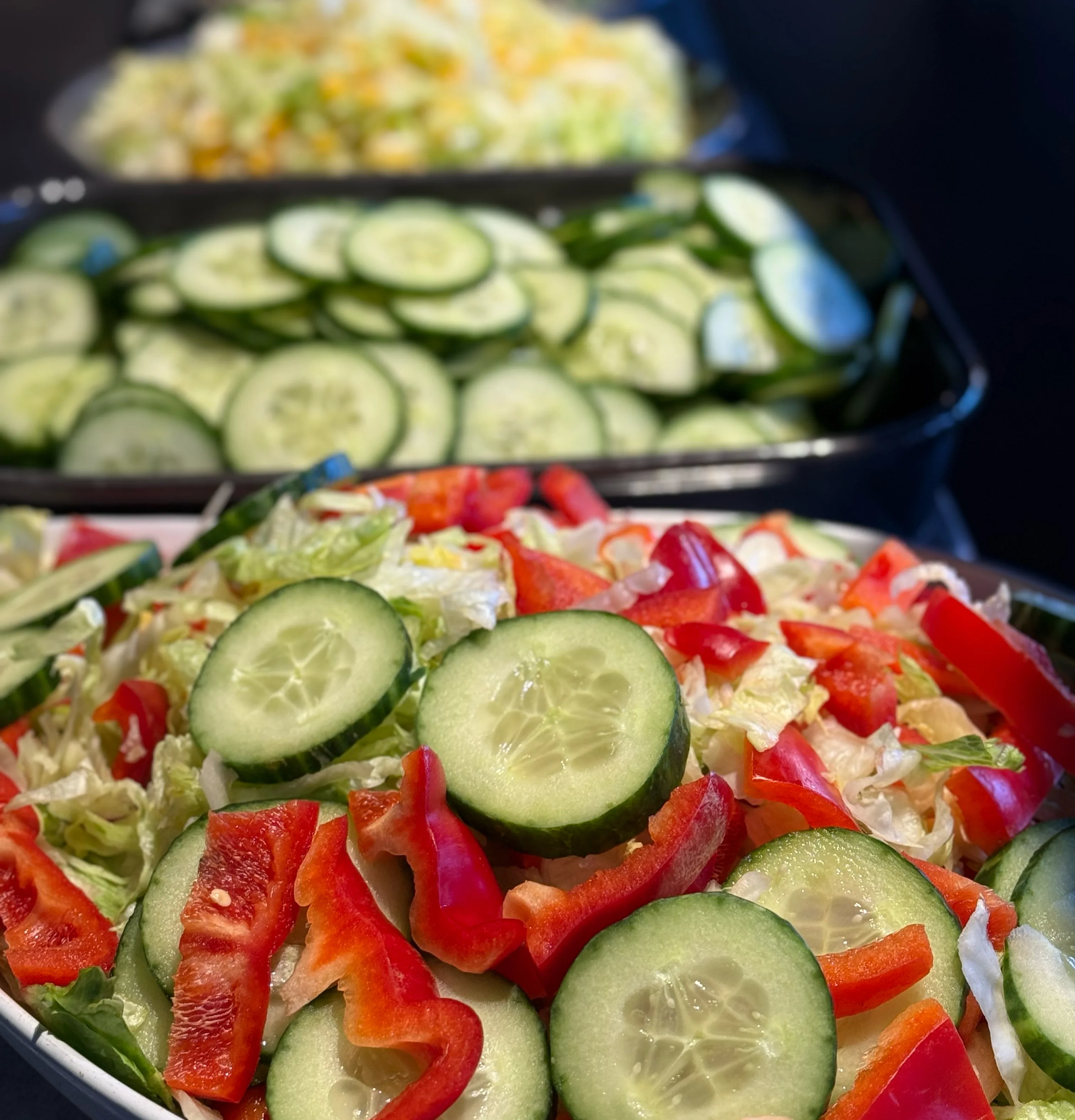 Salladsbuffé skollunch