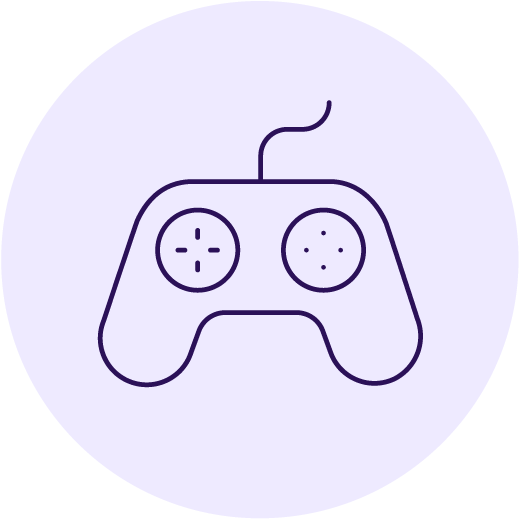 Grillska symbol ljuslila esport spel