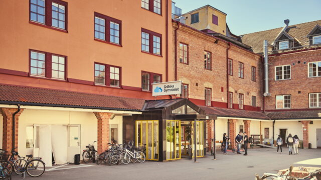 Grillska gymnasiet Uppsala utifrån