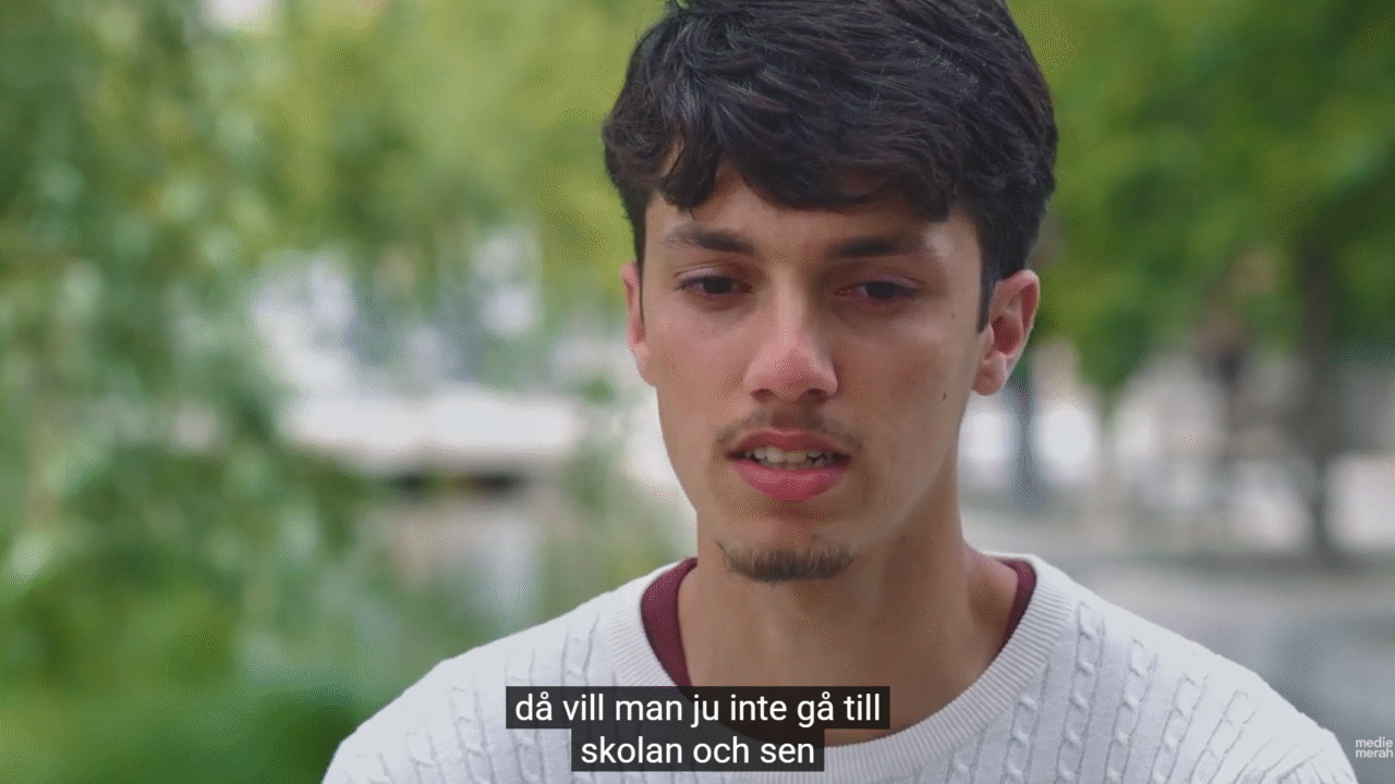 Från filmen Saknad - om skolfrånvaro.